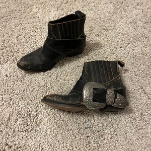Free People Black Cowgirl Boots